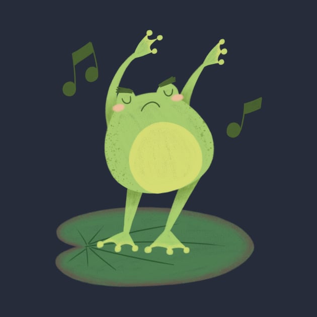 Angry Dance Froggie by AmalteaOlenska