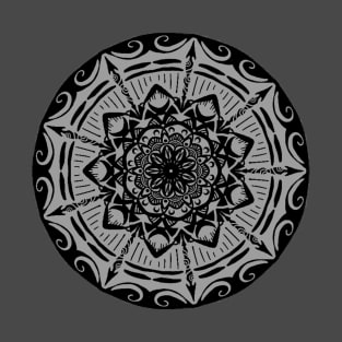 Gray Arrow Mandala T-Shirt