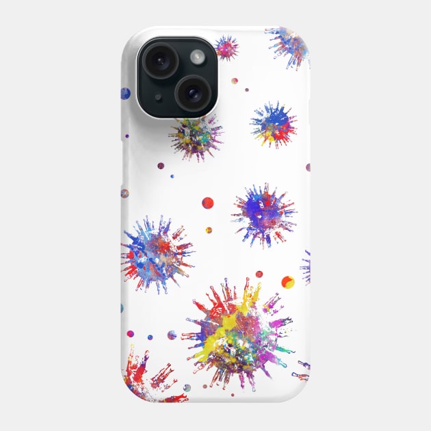 Mononucleosis virus Phone Case by RosaliArt