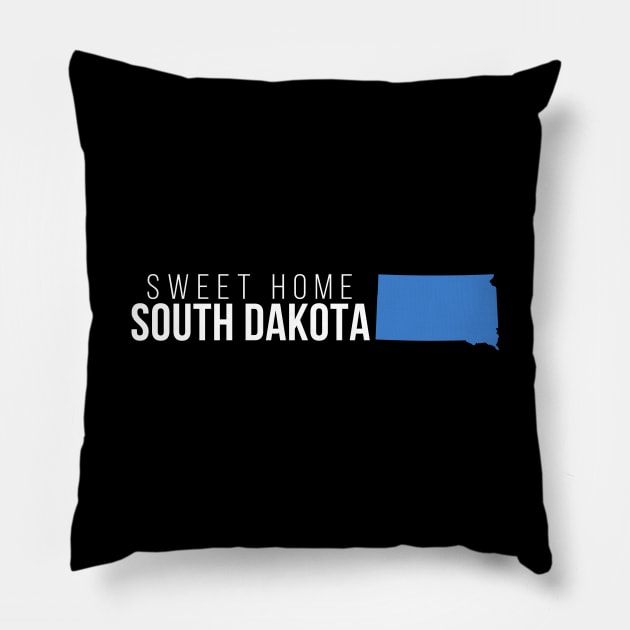 South Dakota Sweet Home Pillow by Novel_Designs