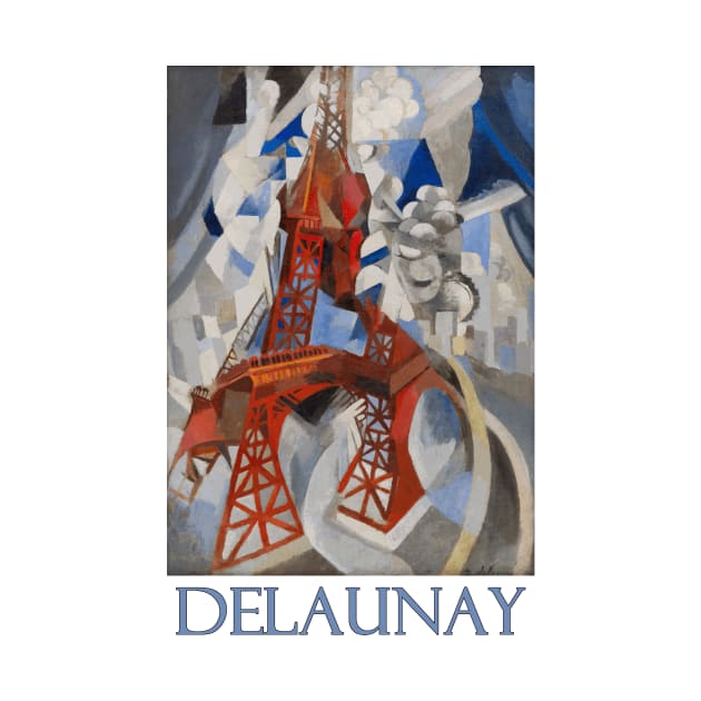 Red Eiffel Tower by Robert Delaunay by Naves