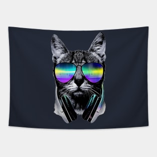 cat music maniac Tapestry