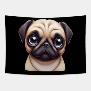 Pug Masterpiece Tapestry