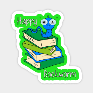 Happy Bookworm_2 Magnet