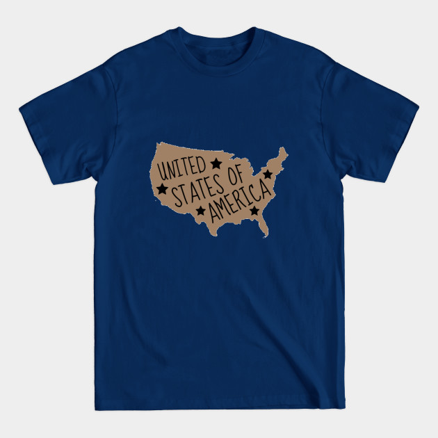 Discover Cute USA Map - 4th Of July - T-Shirt