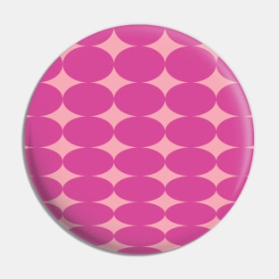 Retro Round Pattern - Pink Pin