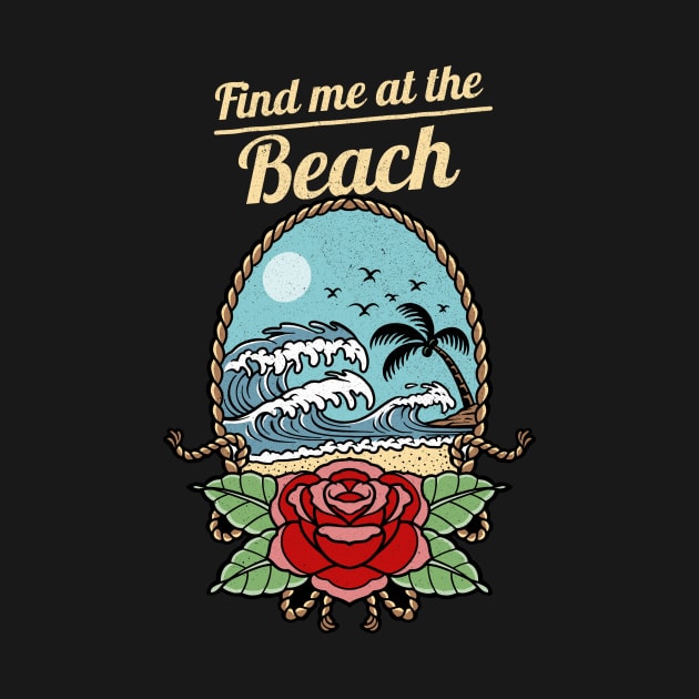 Find me at the beach by AllPrintsAndArt