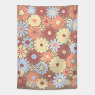 Pastel Color Floral Pattern Vintage Flowers Tapestry