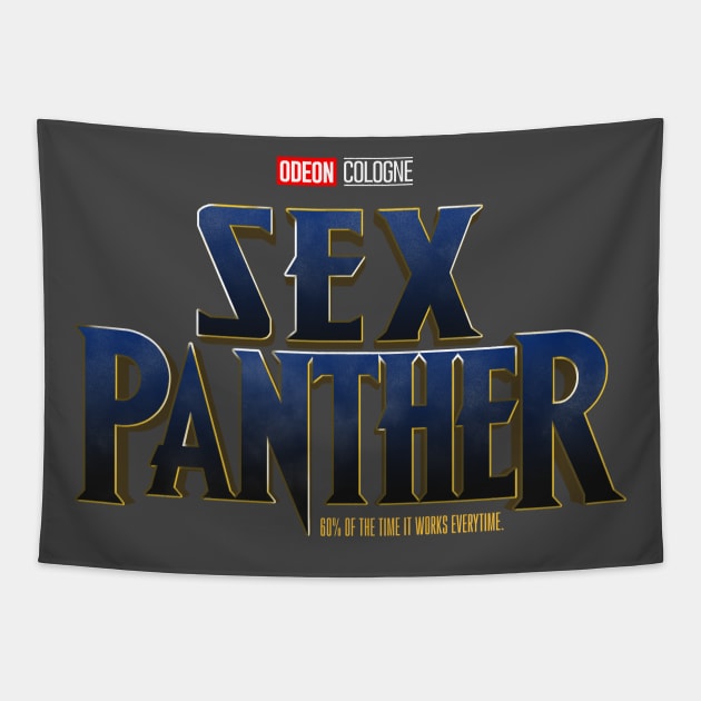 Sex Panther Cologne Tapestry by ormadraws