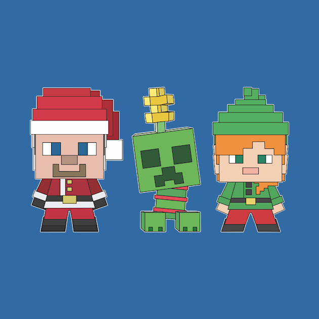 Festive Friends - Minecraft - Phone Case