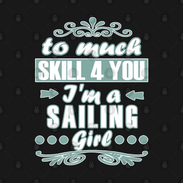 Sailing girl power sailboat by FindYourFavouriteDesign
