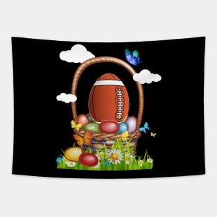 Funny Football Egg Easter Tapestry