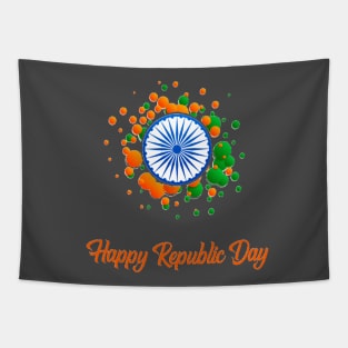 Happy Republic Day Tapestry