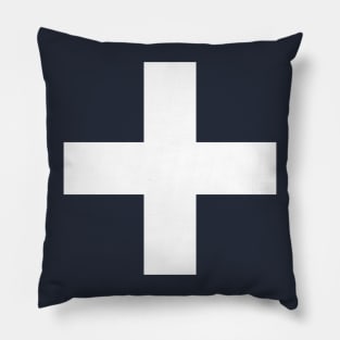 Greek cross (white) Pillow