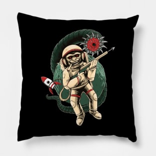 Space Ape Hunter Pillow