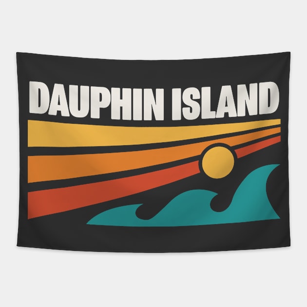 Dauphin Island Alabama Beach Mobile Bay Gulf of Mexico Tapestry by PodDesignShop