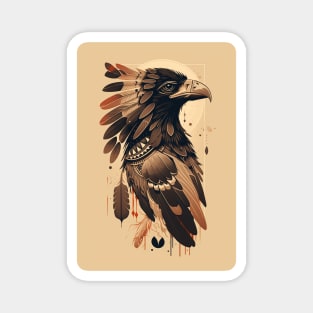 Native American Crow Magnet