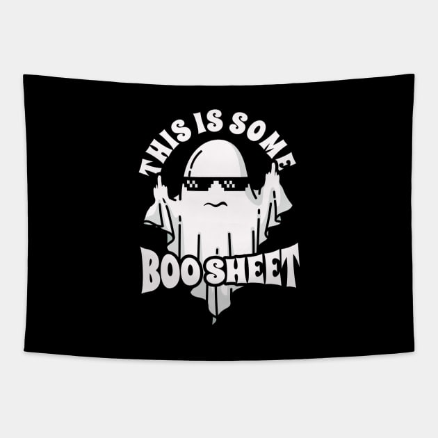 this is some boo sheet- cool boo ghost Tapestry by SUMAMARU