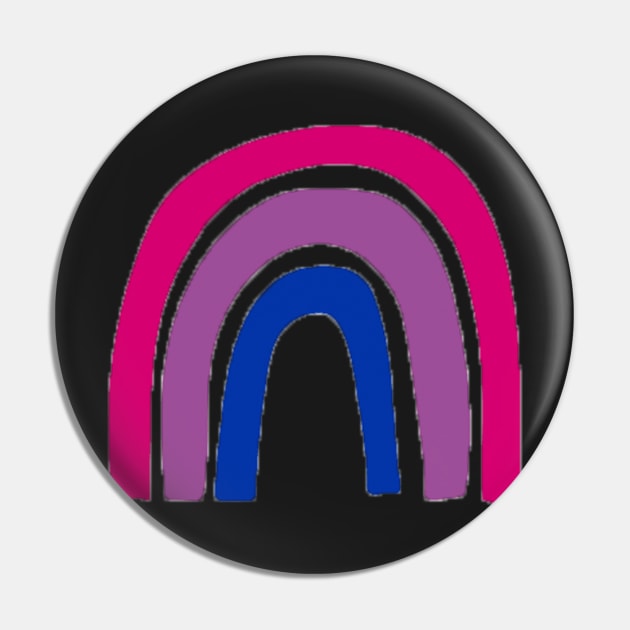 Bi Pride Rainbow Pin by ThePureAudacity