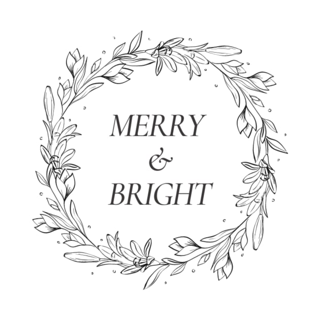 Merry and Bright Simple by Honu Art Studio