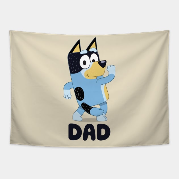 Best Dad - Bluey Tapestry by hadij1264