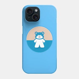 blue teddy bear Phone Case