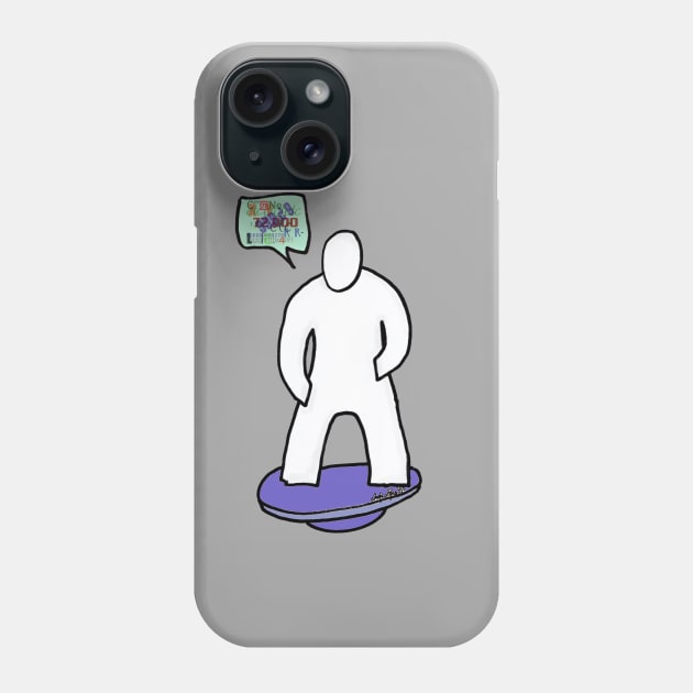 Logo Man Icon Speaking in Tongues Phone Case by AlephAlpha333