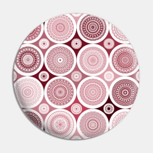 repeating pattern with boho style circles red color Pin