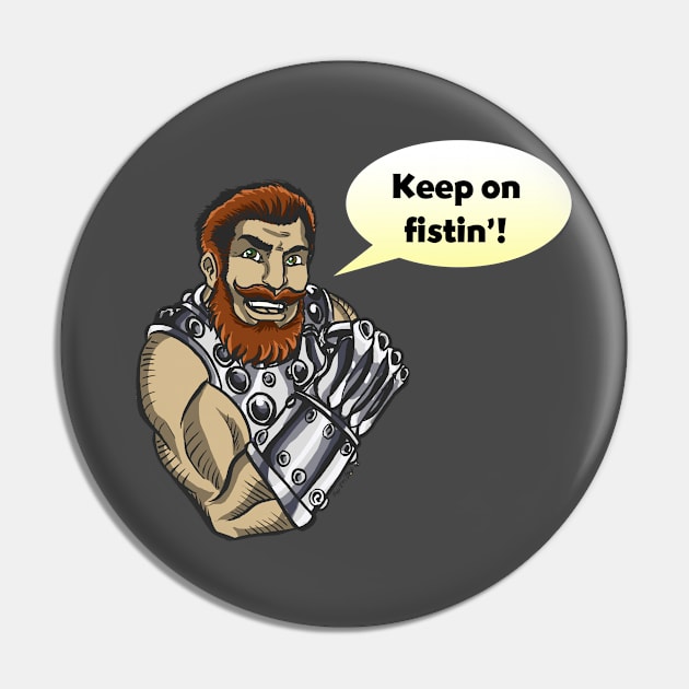 Fist Philosophy Pin by CroctopusArt