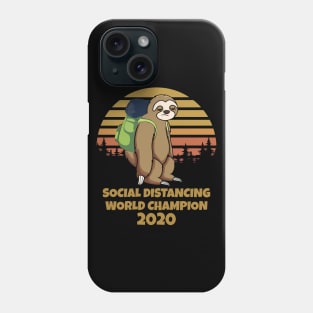 Social Distancing World Champion Phone Case