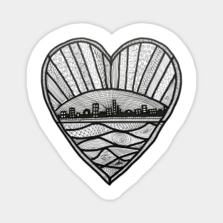 City in your heart Magnet