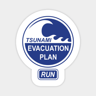 Tsunami Evacuation Plan Magnet