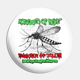 Nighttime Buzz The Mosquito Menace Pin