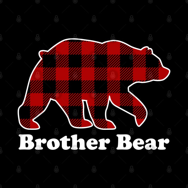 Brother Bear Red Plaid Christmas Pajama Family by DragonTees