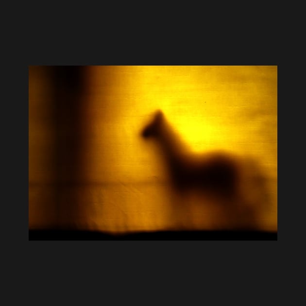 Yellow Horse Shadow Silhouette by 1Redbublppasswo