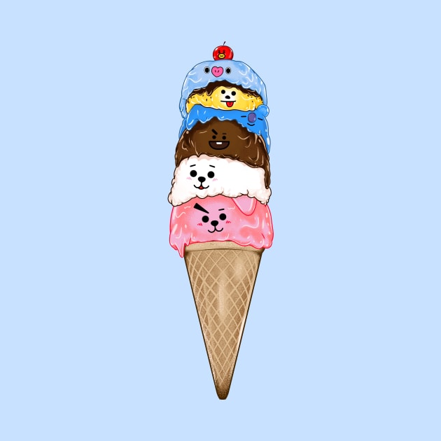 Icecream BT21 by samuelrd