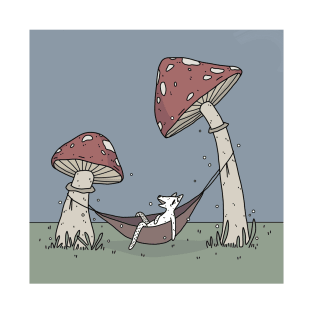 Mushroom hammock dog T-Shirt