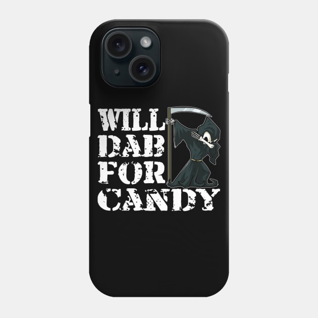 Grim Reaper Halloween Costume TShirt Dab For Candy Phone Case by klausgaiser