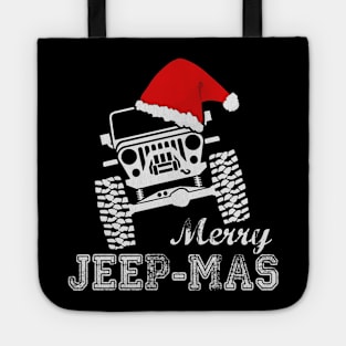 Merry Christmas Merry Jeep-mas Jeep Lover Jeeps Gift Christmas Hat Jeep Men/Women/Kid Tote