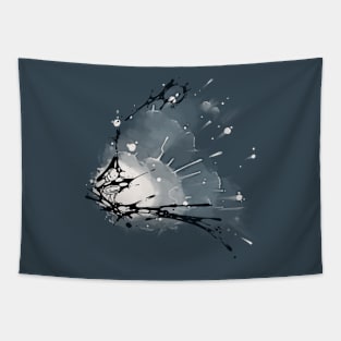 Snow Bear Ink Tapestry