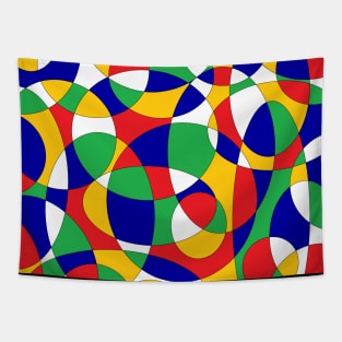 intersected colored circles Tapestry