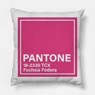 pantone 18-2330 TCX Fuchsia Fedora Pillow