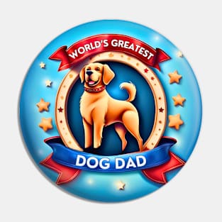 World’s Greatest Dog Dad Pin