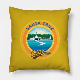 Santa Cruz City Scape California CA Pillow