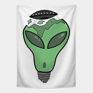 Alien Lightbulb Tapestry