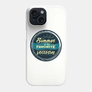 summer is my favorite season (blue colors) Phone Case