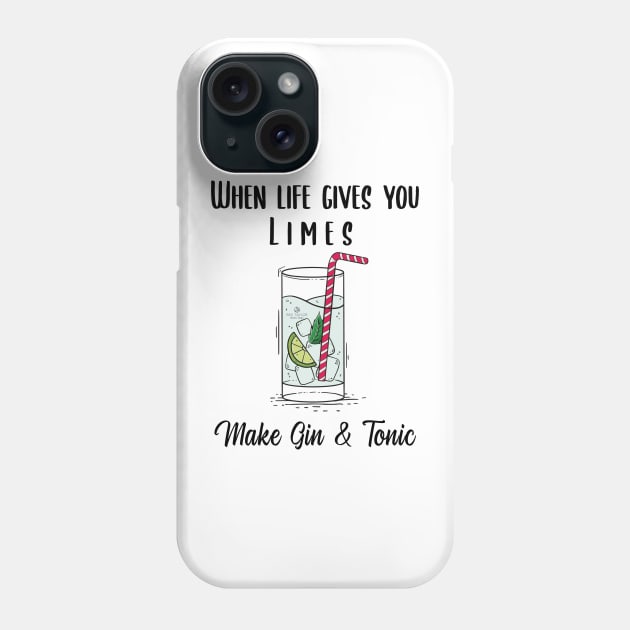 When Life Gives You Limes Phone Case by Bex Taylor Design