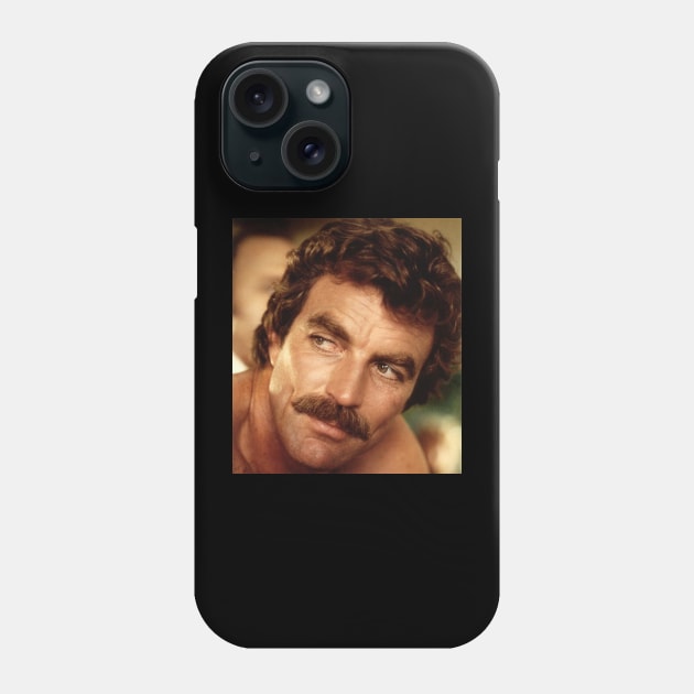 Retro Selleck Phone Case by Defective Cable 