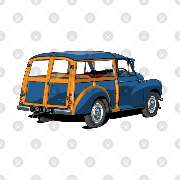 Morris Minor traveller in dark blue by candcretro