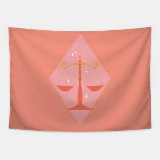 Libra Scales (Pink) Tapestry
